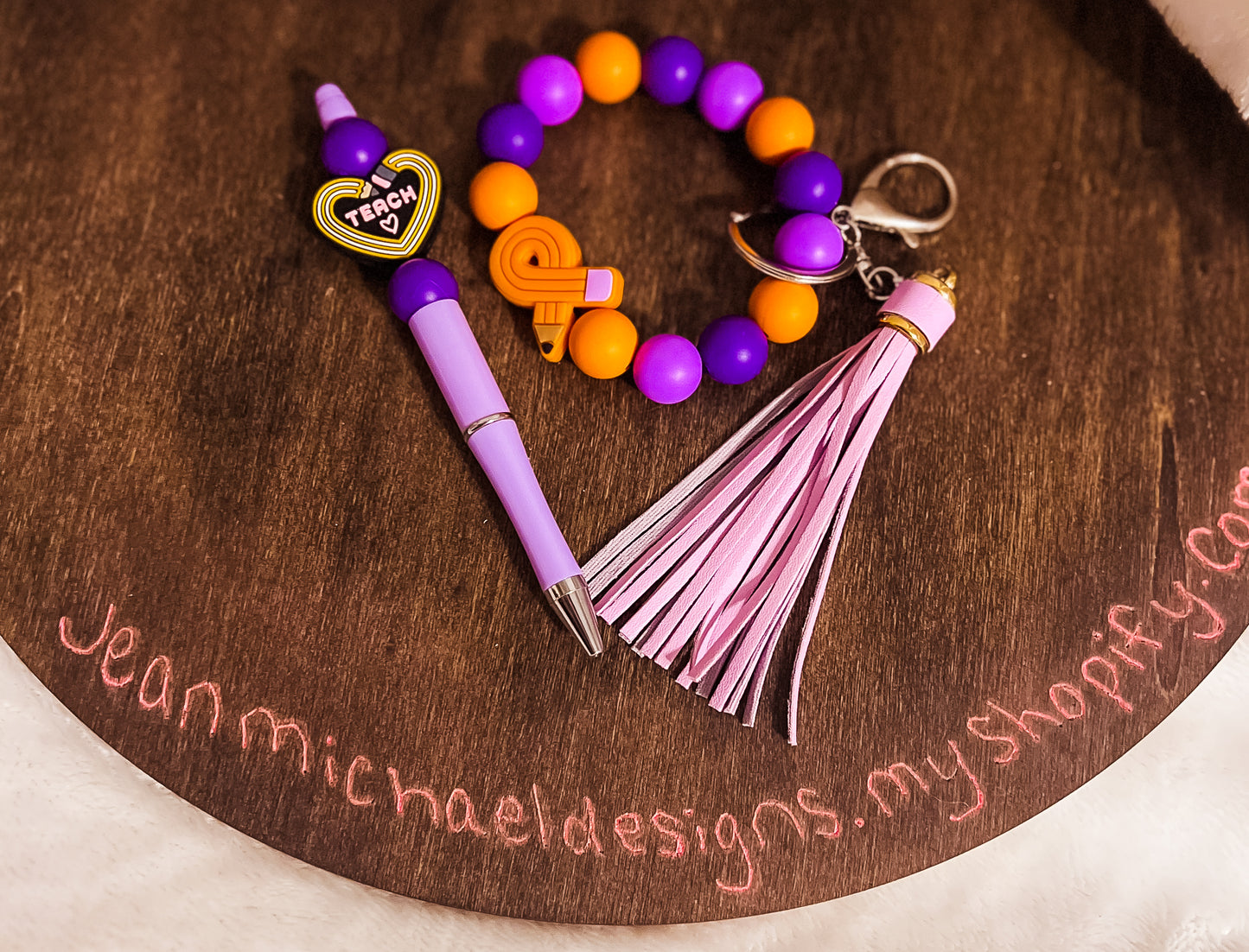 Silicone wristlet keychain, custom