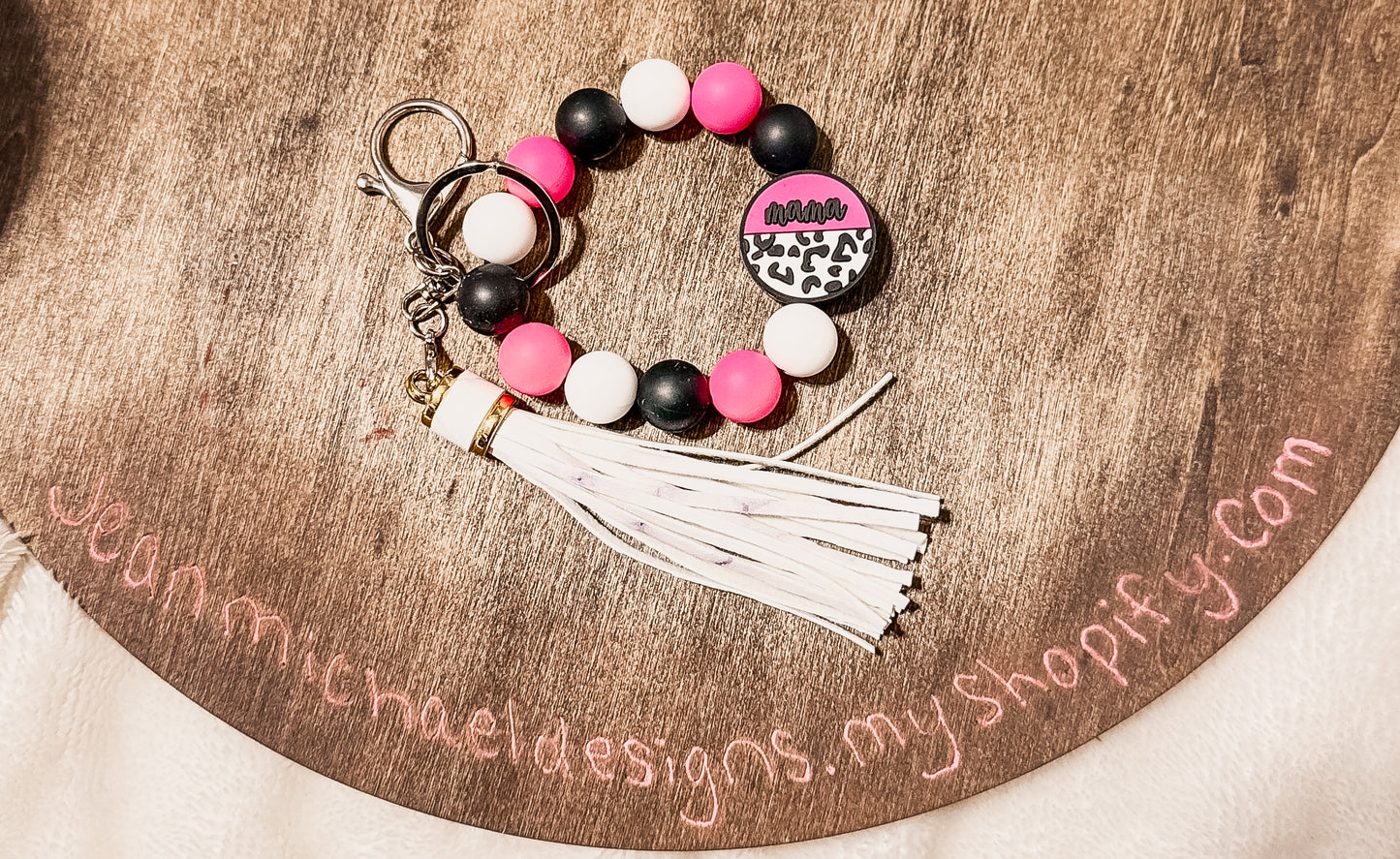 Silicone wristlet keychain, custom