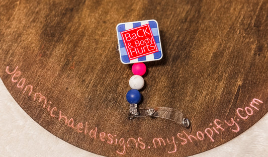 Custom beaded badge reel