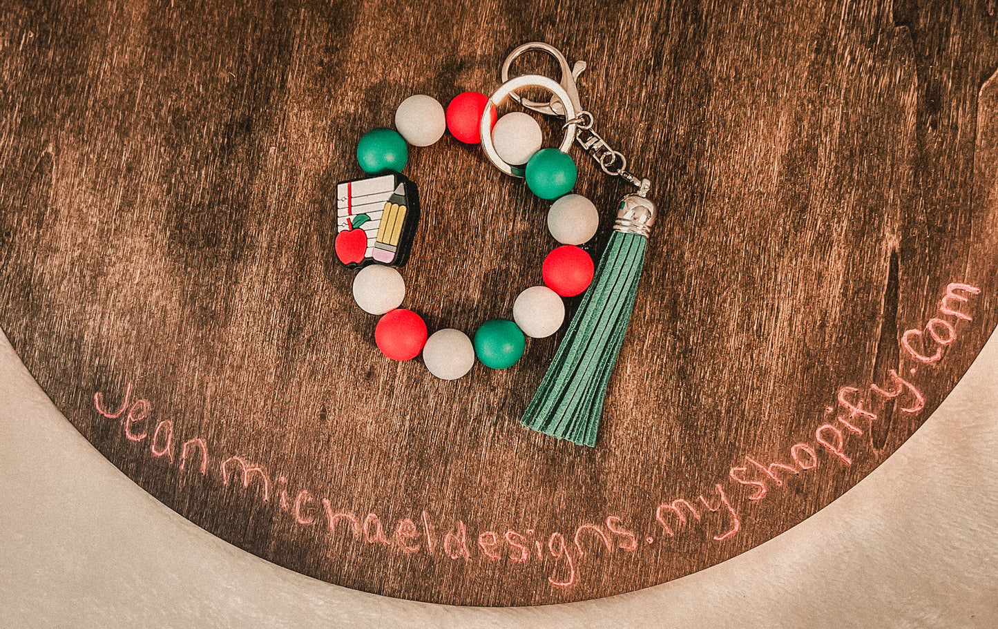 Silicone wristlet keychain, custom